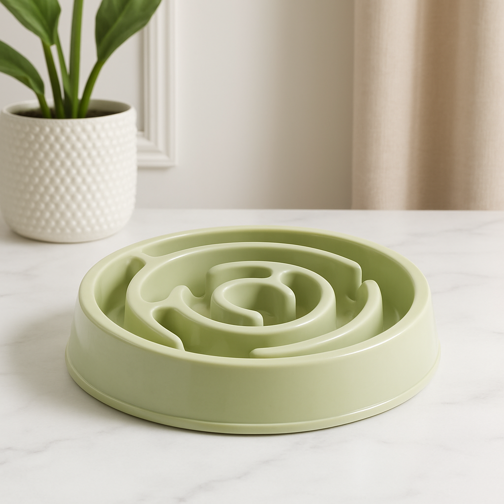 gamelle anti glouton chat slowfeed vert