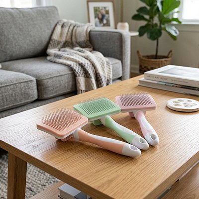 brosse chat poil long couleurs