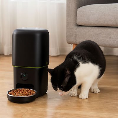 distributeur automatique croquettes chat programpet