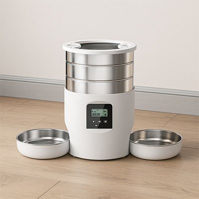 distributeur de croquettes pour chat petfider