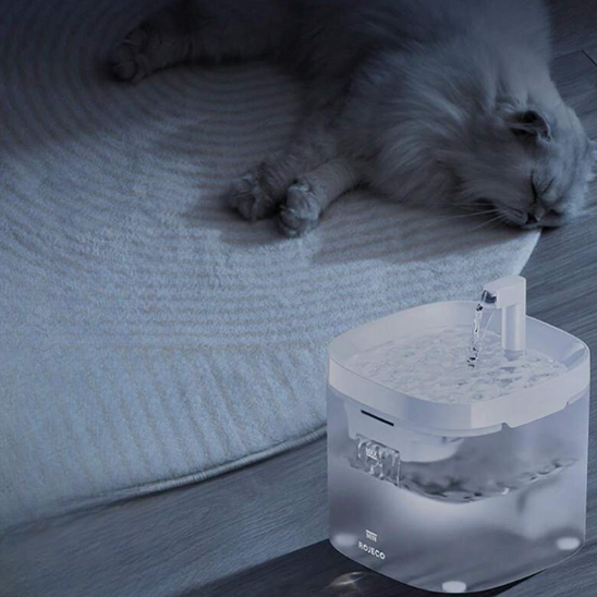 fontaine a eau pour chat silencieuse