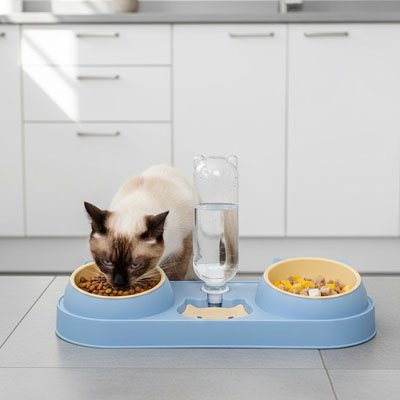 gamelle chat bleu siamois